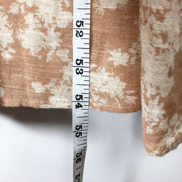 NEW Free People Midi Beige Floral Prairie Dress M - Picture 9 of 12